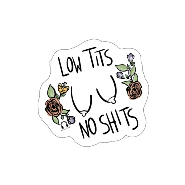 Low Tits, No Shits Die-Cut Stickers - Image 9